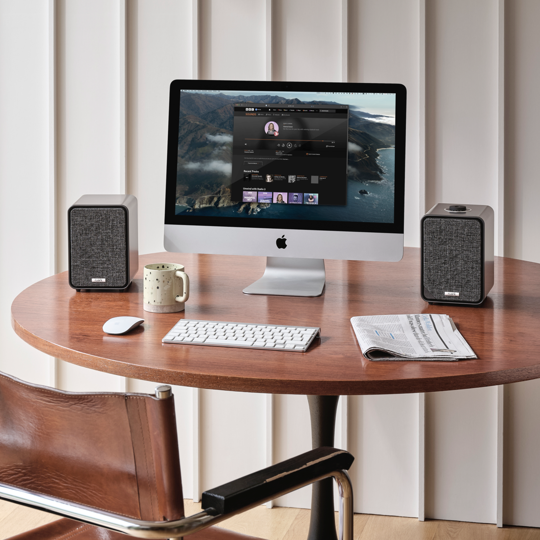 Ruark MR1 MK3 Desktop Speaker System rich walnut