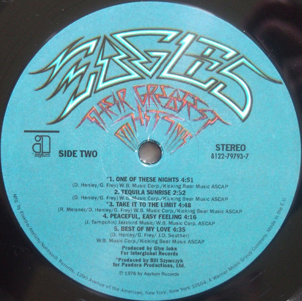 Eagles - Their Greatest Hits 1971-1975 (8122-79793-7)