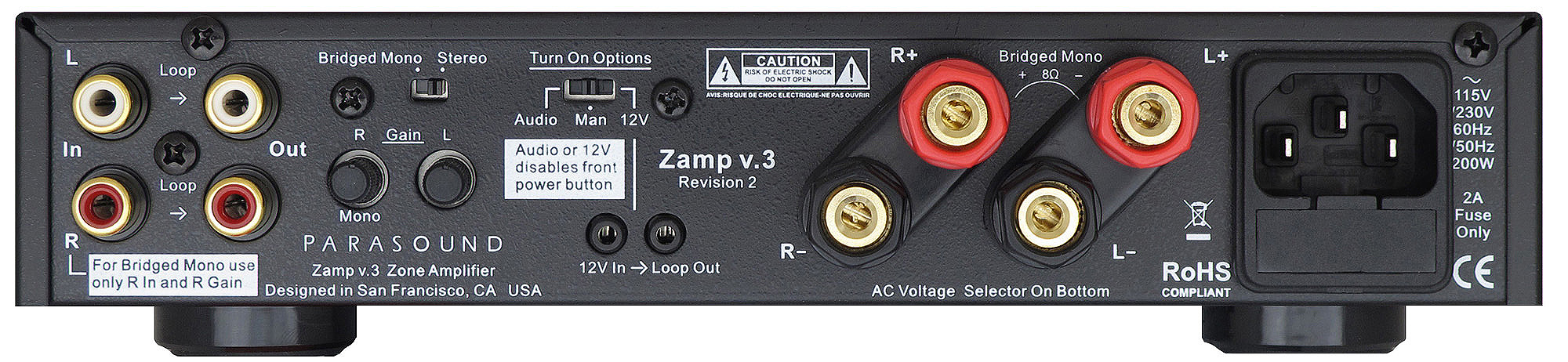 Parasound Zamp v3 black