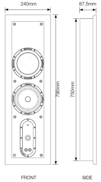 Monitor Audio Soundframe 2 On Wall black