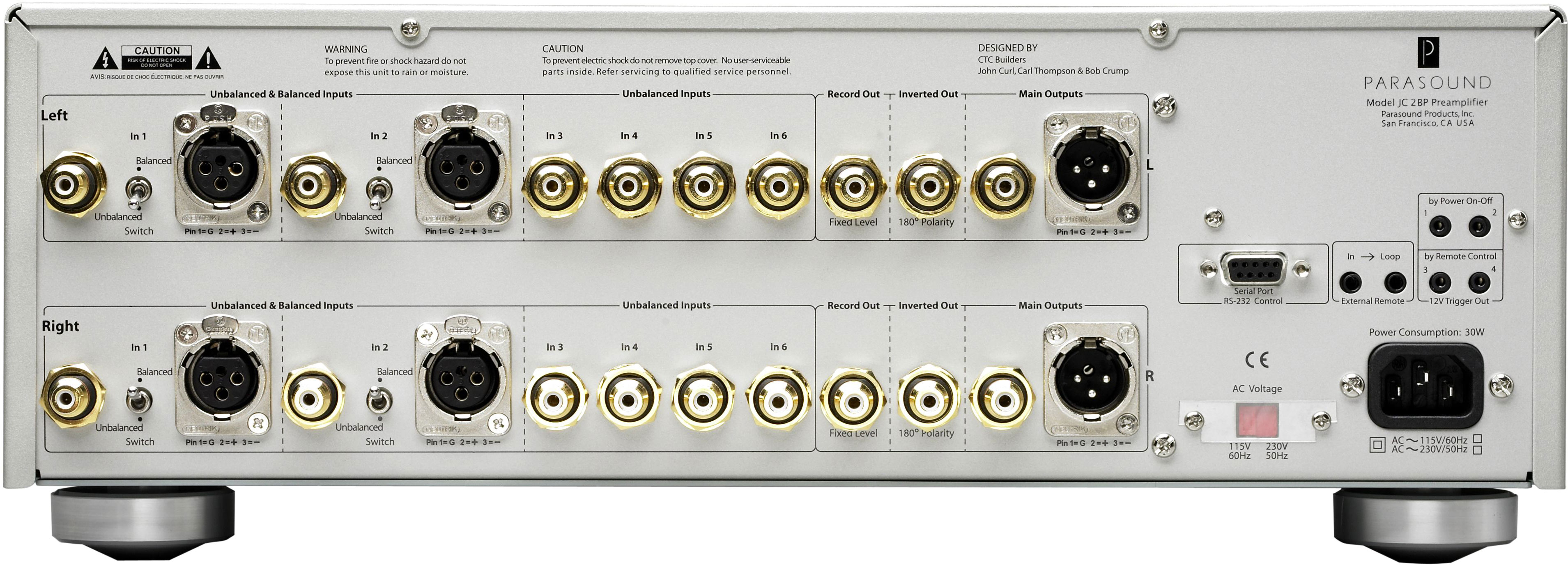 Parasound JC2 BP silver