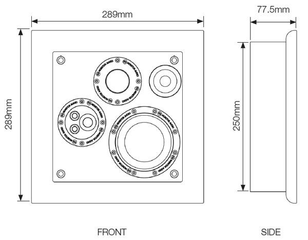 Monitor Audio Soundframe 3 On Wall black