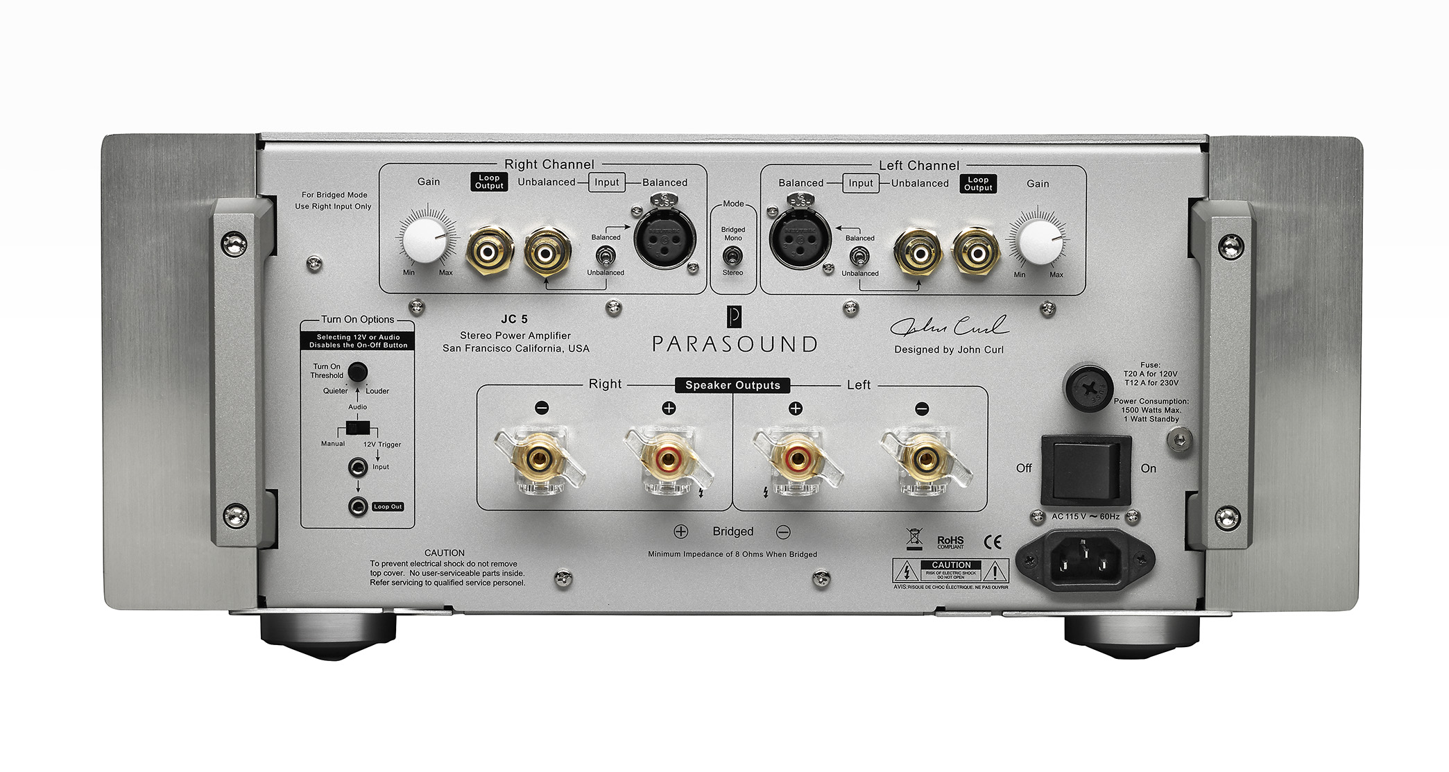 Parasound JC5 silver