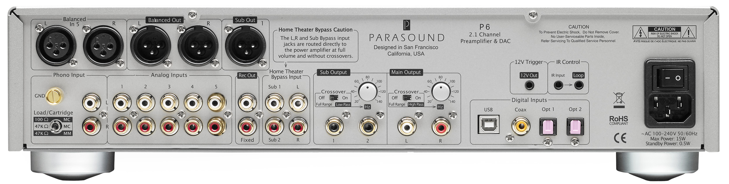Parasound P6 silver