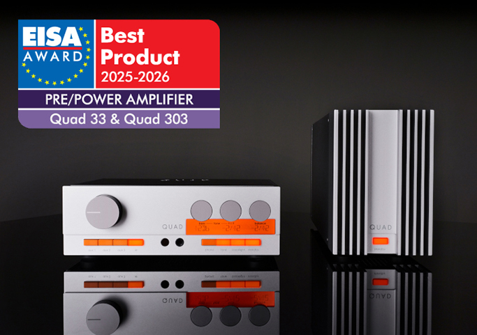 Переиздание культовых усилителей Quad получило награду EISA «Продукт года»