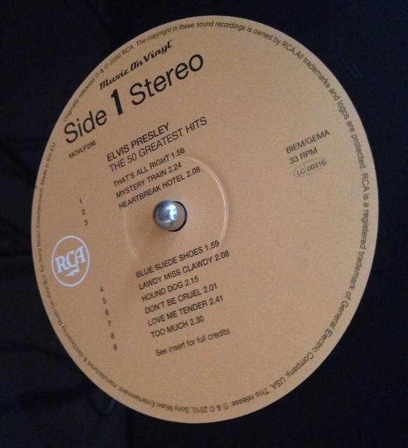 Elvis Presley ‎– The 50 Greatest Hits (MOVLP296)