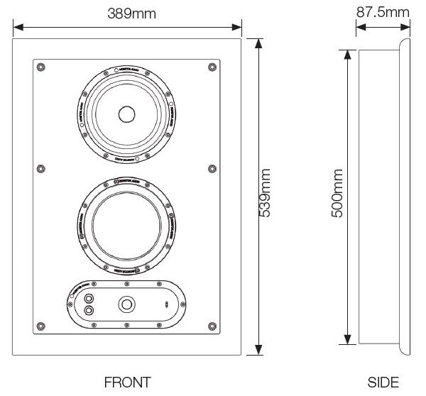 Monitor Audio Soundframe 1 On Wall white